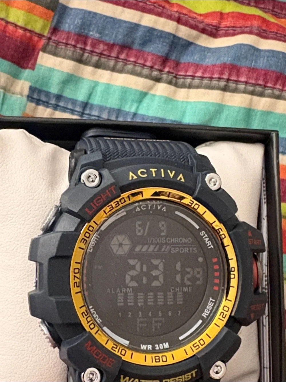 New Activa X Invicta Digital Men's Watch 56mm White/Blue ACW8020-009 Invicta